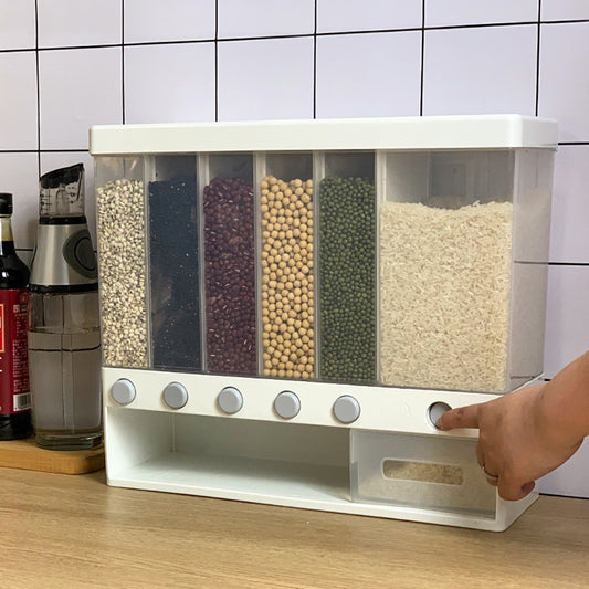 WALL-MOUNTED RICE STORAGE