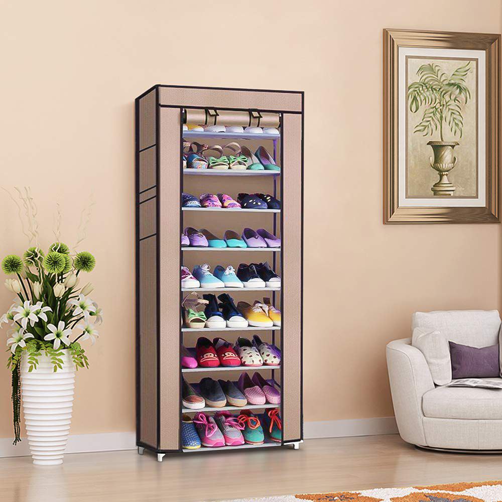 Inttox-Armoire à poussière domestique multicouche pour tissu pliant, chaussures au format Word,