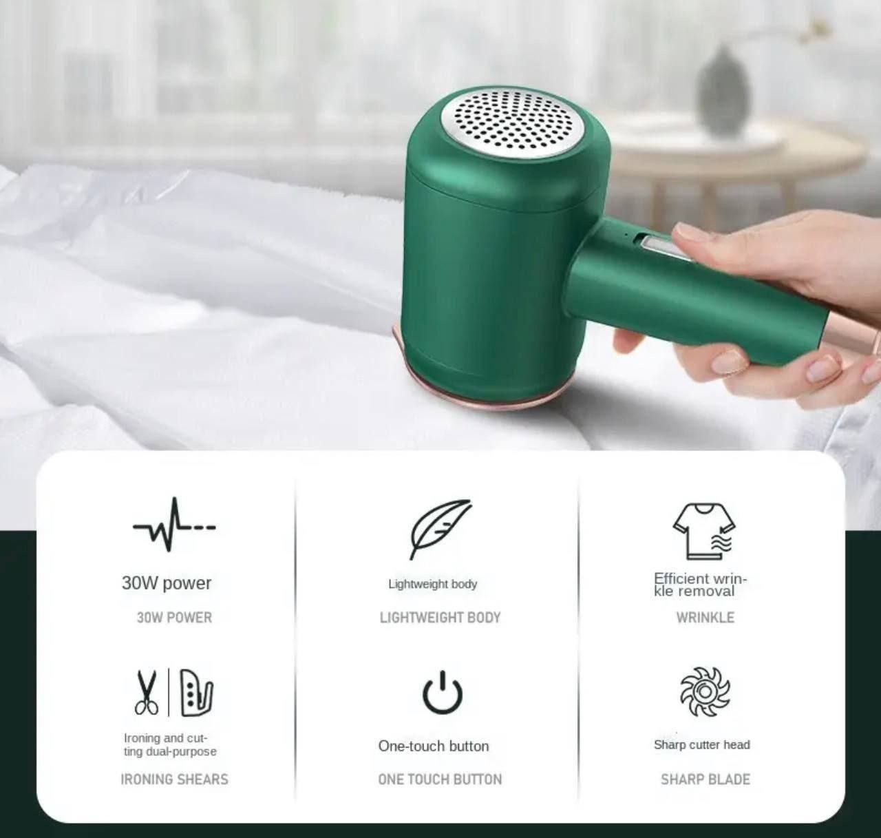 Intttox Défroisseur vapeur 2 en 1, rasoir électrique, anti-peluches pour vêtements