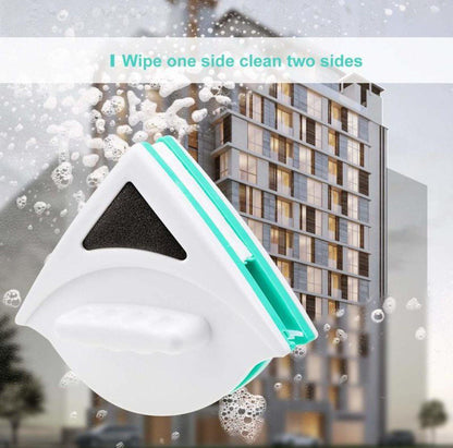 Inttox-Nettoyeur de vitres magnétique double face et brosse pour nettoyer les plans de travail