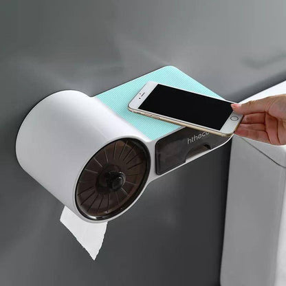 Inttox-Porte-papier toilette mural avec organisateur de rangement pour toilettes - Inttox
